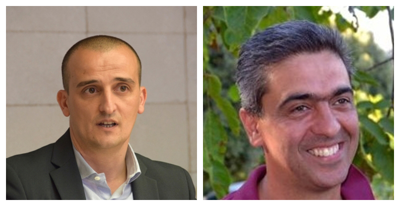 Efisio Arbau, sindaco di Ollolai e Enrico Murgia, sindaco di Seulo