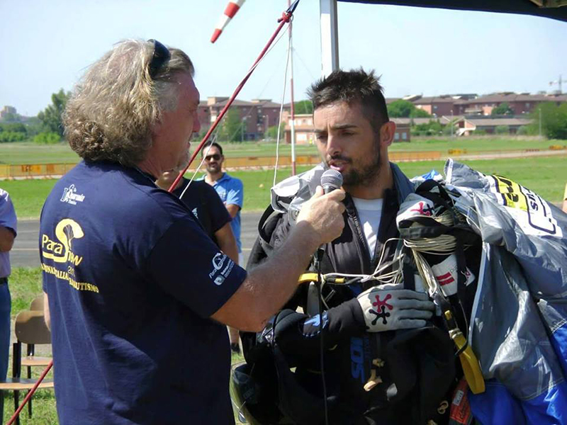 Aeroporto Guidonia, 30 agosto 2015 - Campionato Italiano di Paracadutismo - Nella foto: Giuseppe Cossu