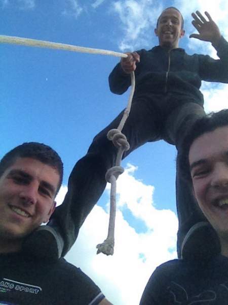 Il selfie dei giovani pariglianti di Fonni