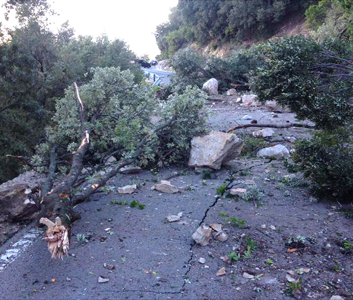 17 ottobre 2016 - Frana sulla SS125 - Foto tratta da facebook di  Gianluca Giuseppe Murgia 