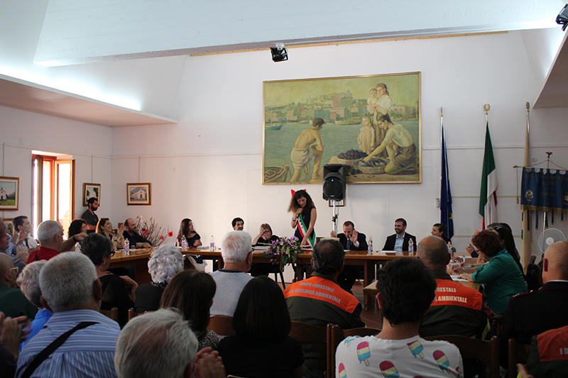 Sala Consiliare Dorgali, 16 giugno 2016 - Primo Consiglio Comunale Giunta Itria Fancello